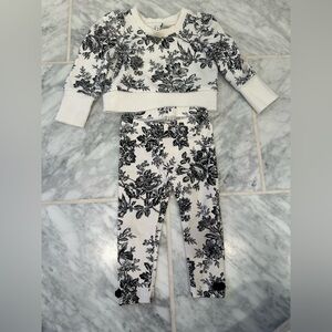 Janie and Jack Toile Black and White Outfit